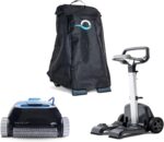 Dolphin Nautilus CC Automatischer Poolreiniger Poolroboter, Boden und Wandreinigung, Doppelfiltration, für Flachboden Pool bis zu 10 m, Wasserpflege