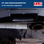 T.I.P. Pool Roboter - Bodensauger (50 m³ Beckengröße, 18.000 l/h Fördermenge, Bodenreinigung, Wasserjet-Düsen, unabhängig, vollautomatisch, Unterschiedliche Reinigungsmodi) Sweeper 18000, 30454