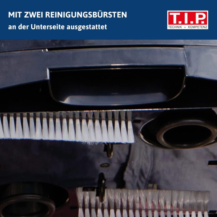T.I.P. Pool Roboter - Bodensauger (50 m³ Beckengröße, 18.000 l/h Fördermenge, Bodenreinigung, Wasserjet-Düsen, unabhängig, vollautomatisch, Unterschiedliche Reinigungsmodi) Sweeper 18000, 30454