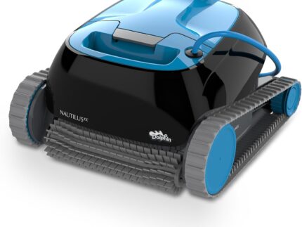 Dolphin Nautilus CC Automatischer Poolreiniger Poolroboter, Boden und Wandreinigung, Doppelfiltration, für Flachboden Pool bis zu 10 m, Wasserpflege