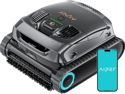 AIPER Scuba X1 Upgraded Poolroboter, 25200 LPH Hochleistungs-Saugsystem, Poolroboter Akku Wand und Boden mit Horizontale Wasserlinienreinigung, 180 Min Laufzeit Pool Roboter für Pools bis zu 200㎡