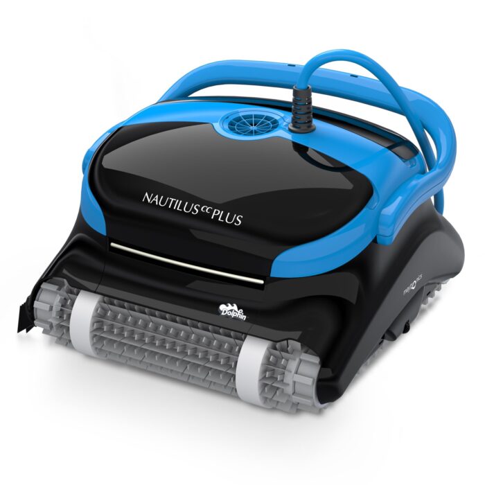 Dolphin Nautilus CC Automatischer Poolreiniger Poolroboter, Boden und Wandreinigung, Doppelfiltration, für Flachboden Pool bis zu 10 m, Wasserpflege