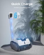 WYBOT Poolroboter Akku 120 Mins für Boden, Wasserlinie, und Wandreinigung, Poolsauger mit Navigation & Routenplanung, Schnellladung, Vollautomatisch Poolreiniger für Pools 120 ㎡