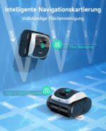 WYBOT C1 Poolroboter mit Akku, 150 Min. Kabellos Poolsauger Poolroboter Boden und Wand, Poolreiniger mit intelligenter Routenplanung, vollautomatische Boden-, Wasserlinien- & Wandreinigung, bis 150 ㎡