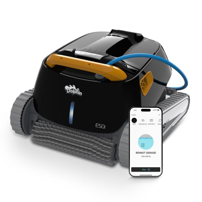 Dolphin E10 Automatischer Poolreiniger Poolroboter mit Kabel - Nur Bodenreinigung - Energieeinsparung, Aufstellpools bis zu 8 m
