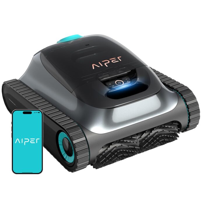 (2026 Upgrade) AIPER Scuba S1 Poolroboter Akku, 240Min Akku, Ultrafeinfiltration, Pool Bodensauger mit Wand- & Wasserlinienreinigung, App-Steuerung & OTA-Updates, Poolsauger für Pools, Blau
