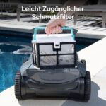 AIPER ZT6002 Poolroboter Boden und Wand, Quad-Motorensystem, WavePath Navigationstechnologie, 3 Reinigungsmodi, 18500 LPH, Poolsauger Akku Kabellos, Poolreiniger für Eingelassene Pool bis zu 150㎡