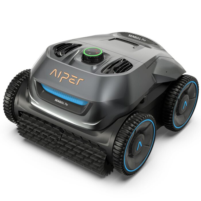 AIPER ZT6002 Poolroboter Boden und Wand, Quad-Motorensystem, WavePath Navigationstechnologie, 3 Reinigungsmodi, 18500 LPH, Poolsauger Akku Kabellos, Poolreiniger für Eingelassene Pool bis zu 150㎡