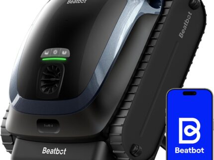Beatbot AquaSense 2 Poolroboter, Akku Poolsauger mit Oberflächen-Parkfunktion, Poolreiniger Boden und Wand, Doppelte Reinigung der Wasserlinie, für Pools bis zu 300 m², Mitternachtblau