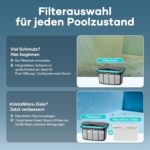 AIPER Scuba X1 Upgraded Poolroboter, 25200 LPH Hochleistungs-Saugsystem, Poolroboter Akku Wand und Boden mit Horizontale Wasserlinienreinigung, 180 Min Laufzeit Pool Roboter für Pools bis zu 200㎡