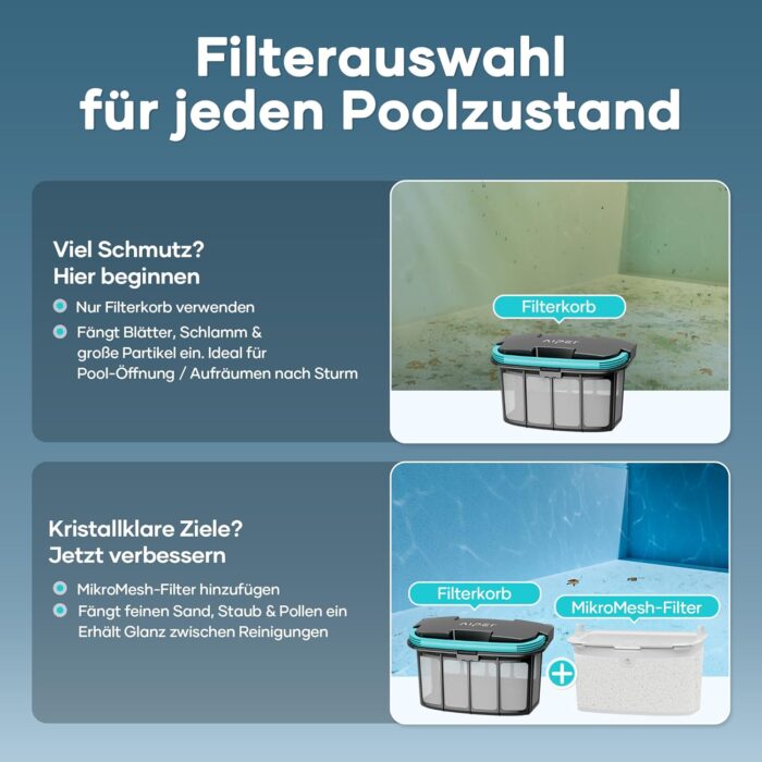 AIPER Scuba X1 Upgraded Poolroboter, 25200 LPH Hochleistungs-Saugsystem, Poolroboter Akku Wand und Boden mit Horizontale Wasserlinienreinigung, 180 Min Laufzeit Pool Roboter für Pools bis zu 200㎡