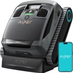 AIPER Scuba X1 Poolroboter, WavePath 3.0 Navigation, mit verbesserter Akkuleistung und bis zu 25.200 L/h Saugkraft, horizontale Wasserlinienreinigung, poolsauger akku Ideal für Pools bis zu 200㎡