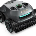 AIPER Poolroboter Boden und Wand, Quad-Motorensystem, WavePath Navigationstechnologie, 3 Reinigungsmodi, Wandklettern, Poolsauger Akku Kabellos, Poolroboter Ideal für Pool bis zu 150㎡