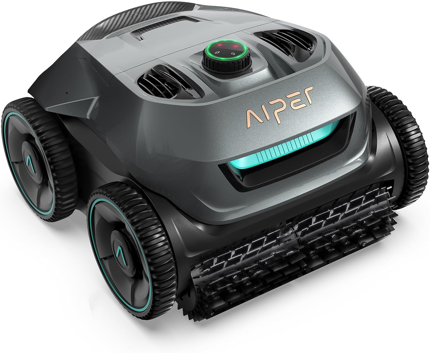 71Shuo0MCkL._AC_SL1500 AIPER Poolroboter Boden und Wand, Quad-Motorensystem, WavePath Navigationstechnologie, 3 Reinigungsmodi, Wandklettern, Poolsauger Akku Kabellos, Poolroboter Ideal für Pool bis zu 150㎡