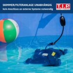 T.I.P. Pool Roboter - Bodensauger (50 m³ Beckengröße, 18.000 l/h Fördermenge, Bodenreinigung, Wasserjet-Düsen, unabhängig, vollautomatisch, Unterschiedliche Reinigungsmodi) Sweeper 18000, 30454