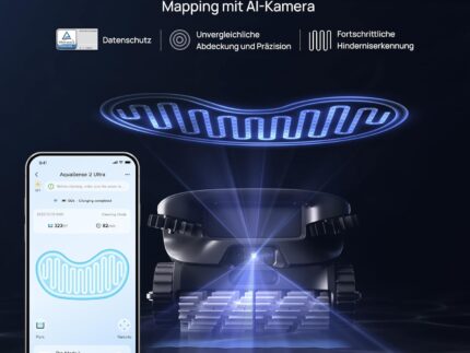 Beatbot Aquasense 2 Ultra Poolroboter, KI Mapping, 5in1 Komplettreinigung, KI-Schmutzerkennung, Poolsauger Akku für Oberfläche Boden und Wand, Poolreinigung bis zu 300m²