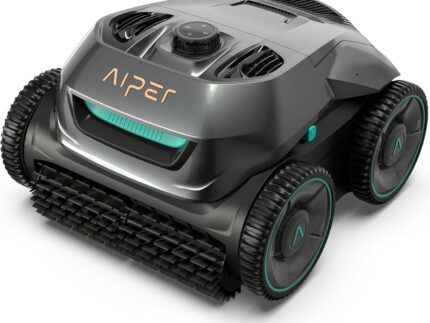 AIPER ZT6002 Poolroboter Boden und Wand, Quad-Motorensystem, WavePath Navigationstechnologie, 3 Reinigungsmodi, 18500 LPH, Poolsauger Akku Kabellos, Poolreiniger für Eingelassene Pool bis zu 150㎡
