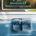 AIPER Scuba X1 Poolroboter mit App, 25200 LPH Mühelose Sauberkeit mit Doppel-Auslass, 3 μm Ultra-Feinfiltersystem, Horizontale Wasserlinienreinigung, Poolsauger Akku Ideal für Eingelassene Pools