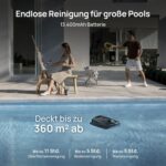 Beatbot AquaSense 2 Pro Poolroboter, Poolsauger Design für Reinigung Boden, Wand, Oberflächen und klärt Wasser, Schwebt nach Reinigung auf Wasseroberfläche, smarte Navigation, Pools bis zu 360 m²