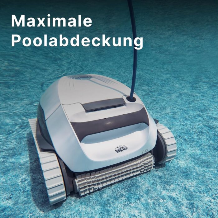 Dolphin E10 Automatischer Poolreiniger Poolroboter mit Kabel - Nur Bodenreinigung - Energieeinsparung, Aufstellpools bis zu 8 m