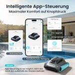 (2026 Upgrade) AIPER Scuba S1 Poolroboter Akku, 240Min Akku, Ultrafeinfiltration, Pool Bodensauger mit Wand- & Wasserlinienreinigung, App-Steuerung & OTA-Updates, Poolsauger für Pools, Blau