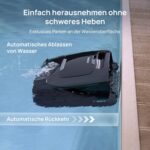 Beatbot AquaSense 2 Pro Poolroboter, Poolsauger Design für Reinigung Boden, Wand, Oberflächen und klärt Wasser, Schwebt nach Reinigung auf Wasseroberfläche, smarte Navigation, Pools bis zu 360 m²