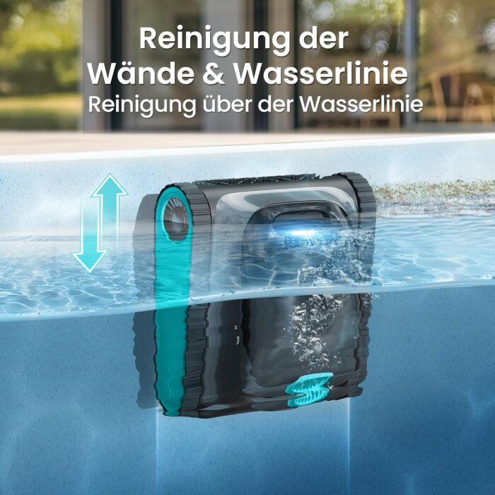 (2026 Upgrade) AIPER Scuba S1 Poolroboter Akku, 240Min Akku, Ultrafeinfiltration, Pool Bodensauger mit Wand- & Wasserlinienreinigung, App-Steuerung & OTA-Updates, Poolsauger für Pools, Blau