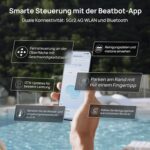 Beatbot AquaSense 2 Pro Poolroboter, Poolsauger Design für Reinigung Boden, Wand, Oberflächen und klärt Wasser, Schwebt nach Reinigung auf Wasseroberfläche, smarte Navigation, Pools bis zu 360 m²