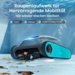 (2026 Upgrade) AIPER Scuba S1 Poolroboter Akku, 240Min Akku, Ultrafeinfiltration, Pool Bodensauger mit Wand- & Wasserlinienreinigung, App-Steuerung & OTA-Updates, Poolsauger für Pools, Blau
