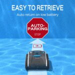 WYBOT Poolroboter Akku 120 Mins für Boden, Wasserlinie, und Wandreinigung, Poolsauger mit Navigation & Routenplanung, Schnellladung, Vollautomatisch Poolreiniger für Pools 120 ㎡