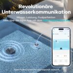 AIPER Scuba X1 Poolroboter mit App, 25200 LPH Mühelose Sauberkeit mit Doppel-Auslass, 3 μm Ultra-Feinfiltersystem, Horizontale Wasserlinienreinigung, Poolsauger Akku Ideal für Eingelassene Pools
