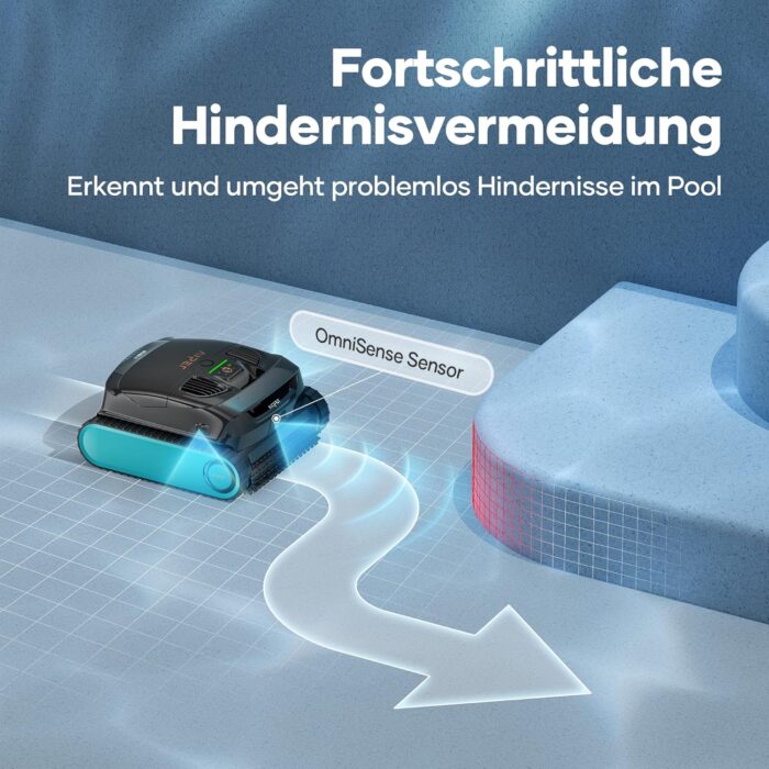 AIPER Scuba X1 Poolroboter mit App, 25200 LPH Mühelose Sauberkeit mit Doppel-Auslass, 3 μm Ultra-Feinfiltersystem, Horizontale Wasserlinienreinigung, Poolsauger Akku Ideal für Eingelassene Pools