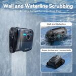 X5 Poolroboter Boden und Wand, Kabelloser Poolsauger mit Wandklettern,Intelligente Routenplanung, 180 Min Laufzeit, Smart Precision Docking™, Poolreiniger für Eingelassene Pools bis zu 300 m²