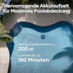 AIPER Scuba X1 Upgraded Poolroboter, 25200 LPH Hochleistungs-Saugsystem, Poolroboter Akku Wand und Boden mit Horizontale Wasserlinienreinigung, 180 Min Laufzeit Pool Roboter für Pools bis zu 200㎡